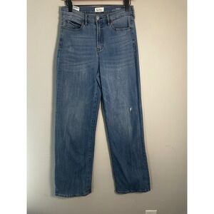 Nicole Miller New York Nomad Super High Rise Wide Leg Jeans Medium Wash Size 4